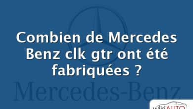 Combien de Mercedes Benz clk gtr ont été fabriquées ?